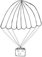 Clipart of a Parachute