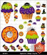 Instant Downloads Halloween Party Food Personal And Small clipart