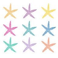 color Starfish drawing