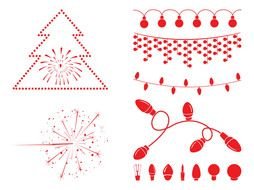 Christmas set drawing