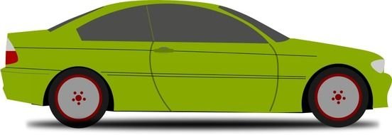 Clipart of green car