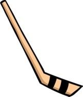 clipart of the ice hockey stick