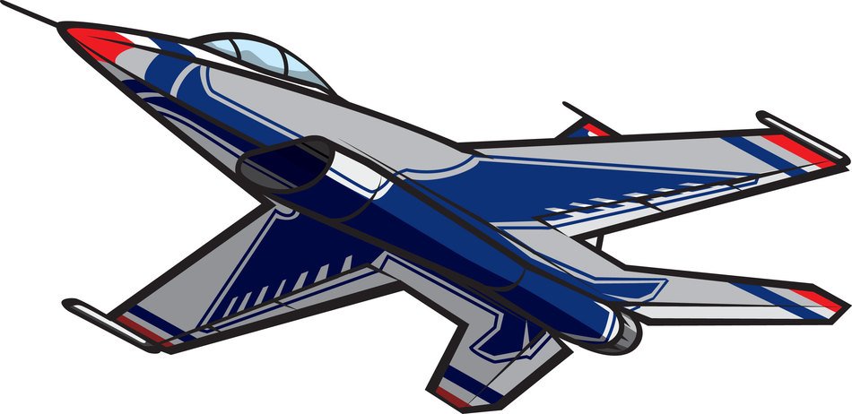 F-18 Jet as a graphic illustration