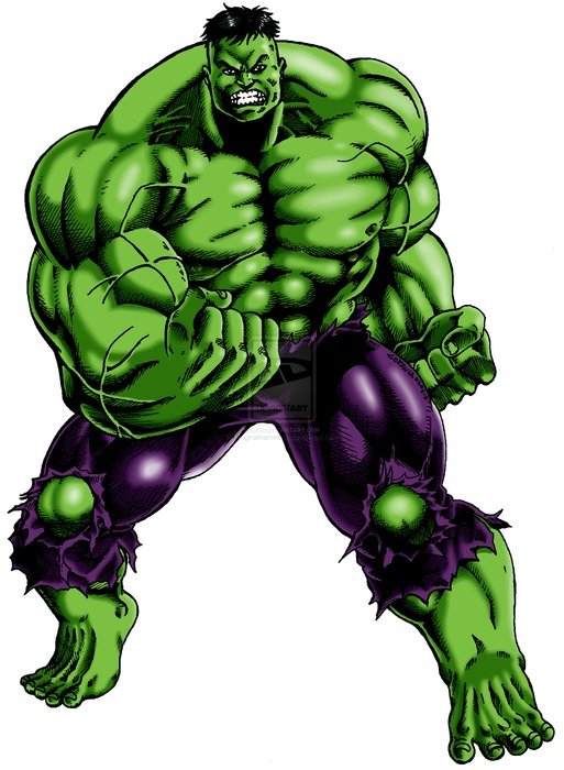 Clipart of Hulk