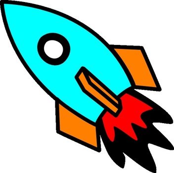 Rocket Colorful At Clkercom Vector Online