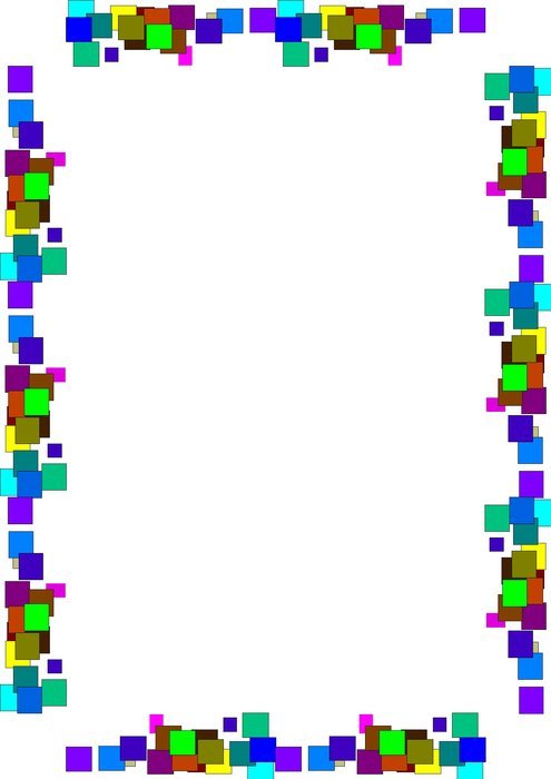cipart of the colorful frame