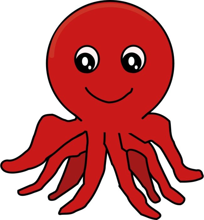 red jellyfish as a picture for clipart