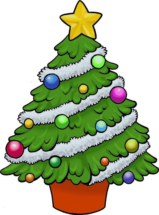 Art Christmas Tree Free Cli