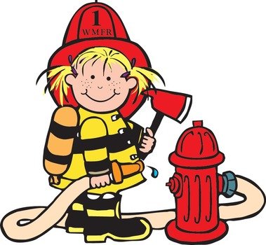 picture of a fireman with a hose