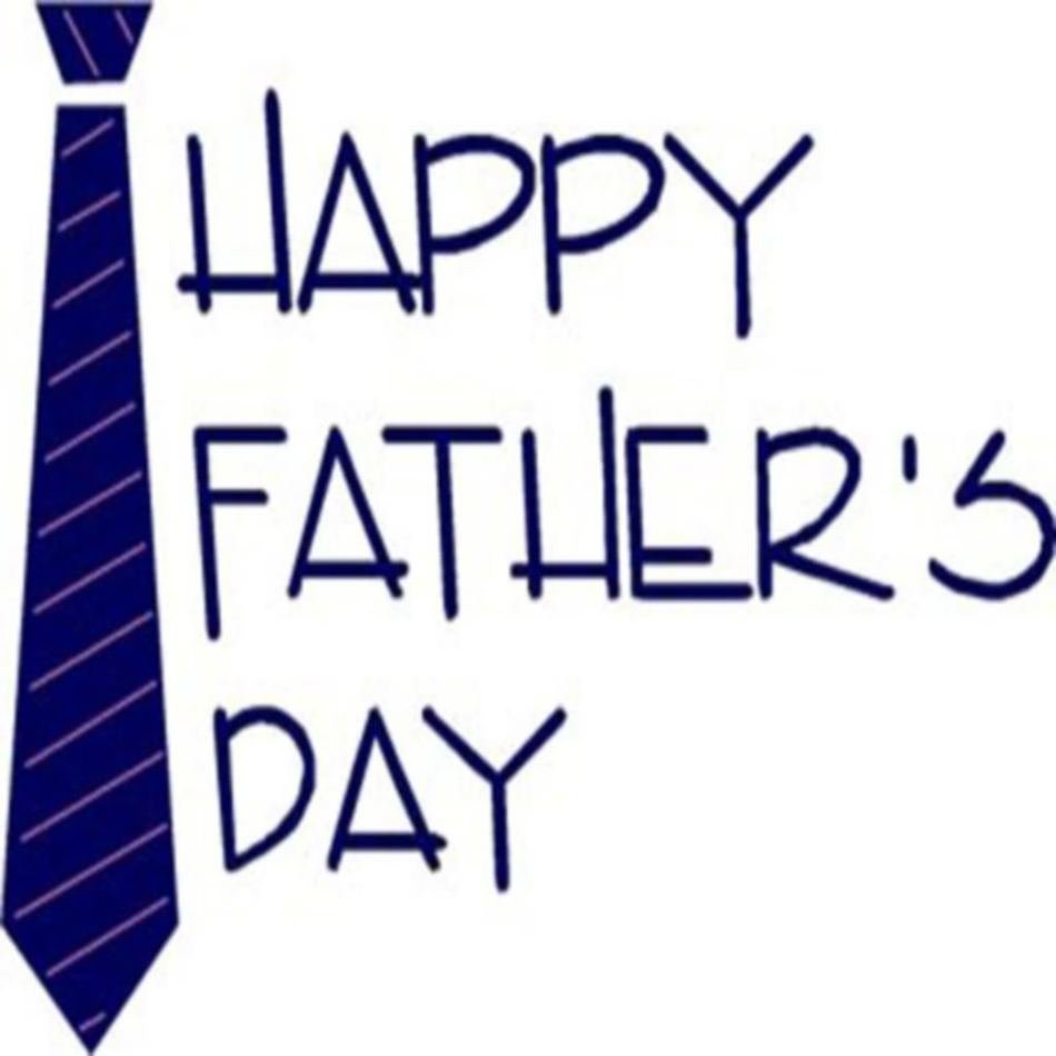 card for father's day with a blue tie