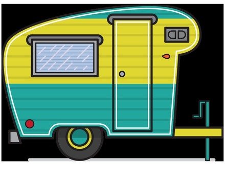 Vintage Campers drawing