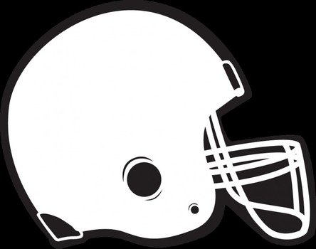 white helmet on a black background