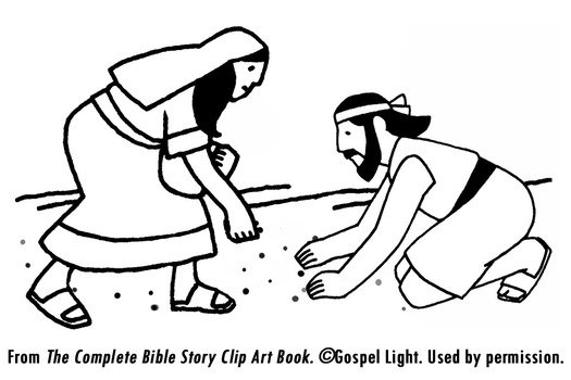 Moses And The People Of Israel drawing