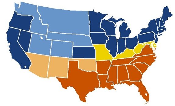 Description Us Secession Map drawing