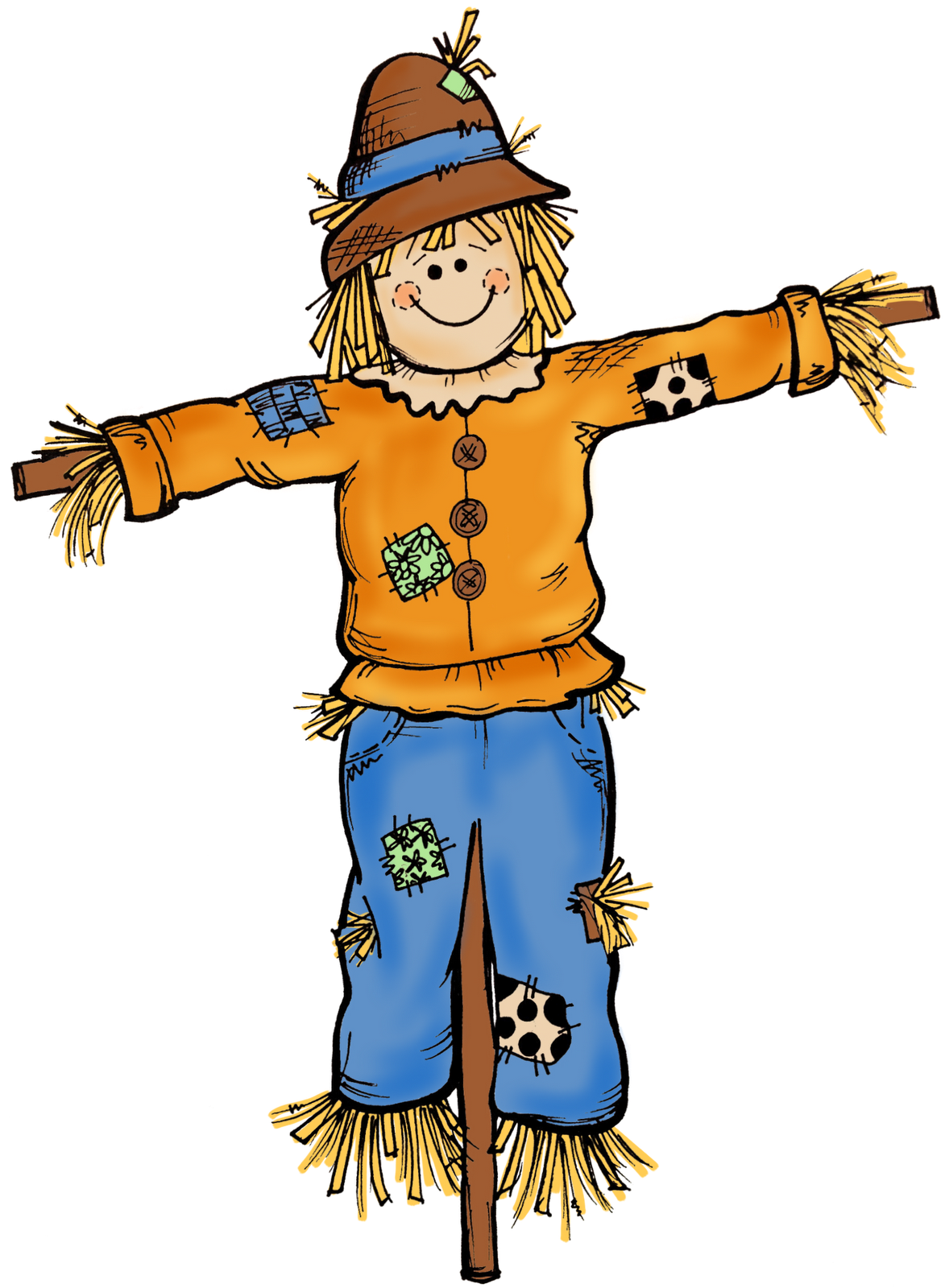 Autumn Scarecrow drawing free image download