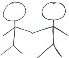 Stick mans drawing