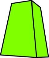 light green geometric figure drawing