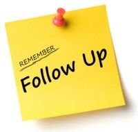 Clipart of the remember follow up note