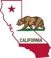 flag of the US state of California, Vector