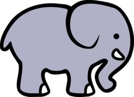 2d Cartoon Elephant drawing