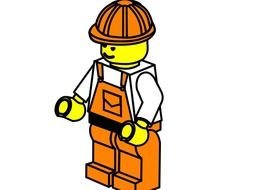 Worker lego drawing