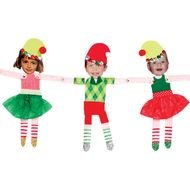 Christmas Dancing Elves drawing