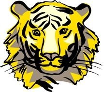 Cartoon Tiger drawing