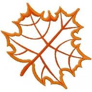 orange Autumn Leaf drawing
