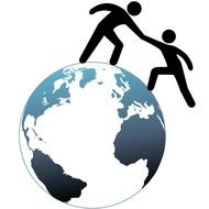 World In Hands drawing