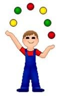 juggling boy