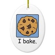 Cartoon Yummy Chocolate Chip Cookie Christmas Tree Ornament