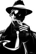 Gangster By Crisvector drawing