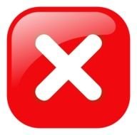 multiplication sign on red button