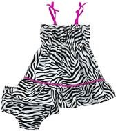Pink zebra Girl dress