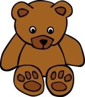 soft bear as a graphic image