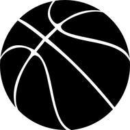 black Basketball drawing