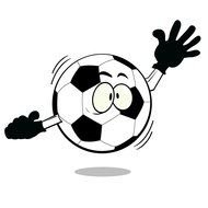 Crazy Soccer Cartoon as picture for clipart