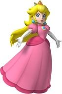 drawing of a princess in a pink dress on a white background