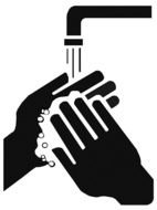 drawing of Wash Your Hand symbol
