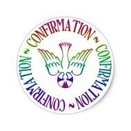 Sacrament Of Confirmation Descent Holy Spirit Round Sticker