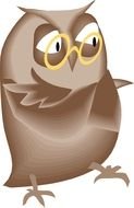 Owl With Glasses as a picture for clipart