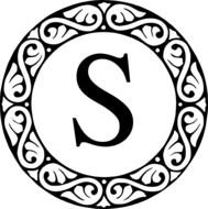 Monogram S At Clkercom Vector Online Royalty