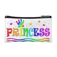 Cute Cartoon Rainbow Princess Tiara Makeup Bag Zazzle