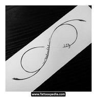 Infinity Symbol Tattoo 07 Design Idea