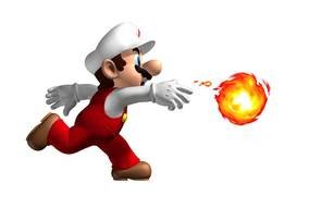 clipart of Mario and fireball