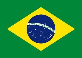 clipart of the flag of brazil