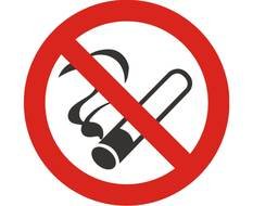 prohibition sign of smoking