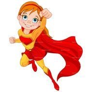 superhero painted girl