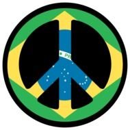 clipart of the flag of brazil in shape of symbol