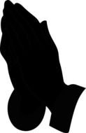 African American praying hands